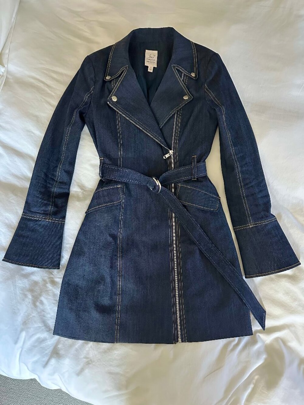 Cinq Evie Denim Trench Dress